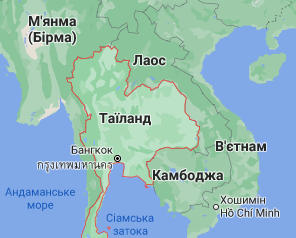 Таїланд - карта