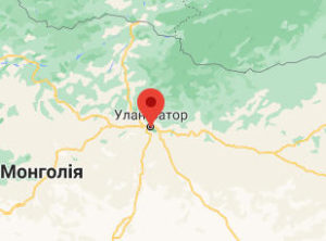 Улан-Батор - Монголія - карта