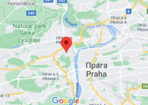 Розташування Градчан на карті