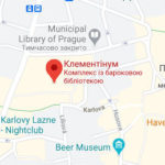 Клементінум - Прага - Чехія - карта