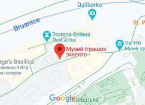 Розташування Музею іграшок в Празі на карті