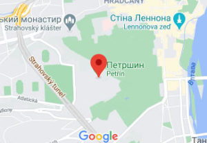 Розташування Петршина на карті