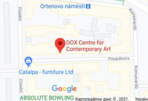 Розташування Музею сучасного мистецтва DOX на карті