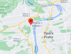 Розташування Малої Страни на карті