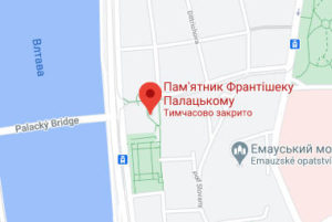 Розташування Пам'ятник Франтішеку Палацькому на карті