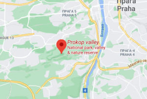 Розташування Прокопської долини на карті