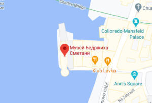 Розташування Музею Бедржиха Сметани на карті