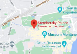 Розташування Штернбергського палацу на карті