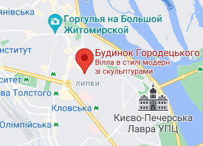 Розташування Будинку з химерами на карті