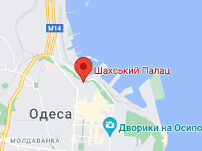 Розташування Шахського Палацу на карті