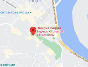 Розташування Замку Річарда на карті