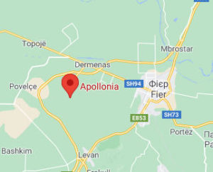 Розташування Стародавньої Аполлонії на карті