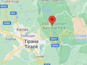 Розташування Гори Дайт на карті