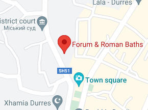 Розташування Візантійського форуму і ротонди на карті