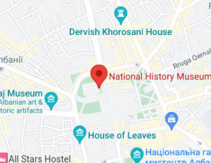 Розташування Національного історичного музею на карті