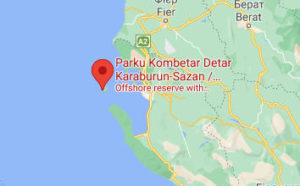 Розташування Національного морського парку «Карабурун-Сазан» на карті