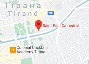 Розташування Кафедрального собору Св. Павла на карті