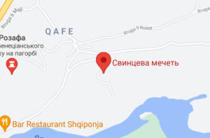 Розташування Свинцевої мечеті на карті