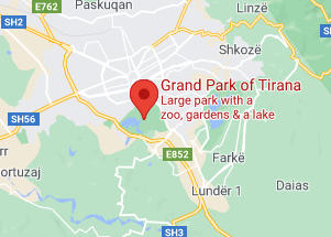 Розташування Великого парку на карті