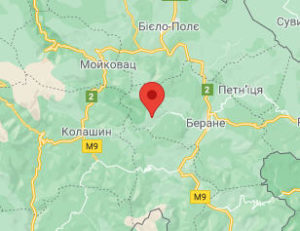 Розташування Гори Беласиці на карті