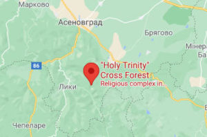 Розташування Хрестової гори на карті