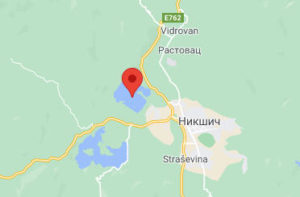 Розташування Крупачко озера на карті