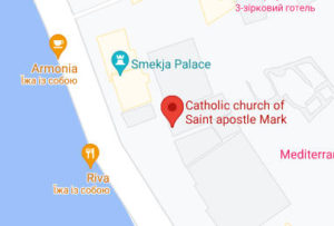 Розташування Церкви Св. Марка на карті