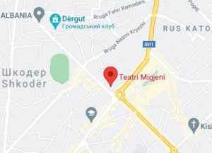 Розташування Театру Міджені на карті