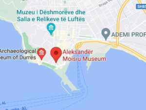 Розташування Етнографічного музею Дурреса на карті