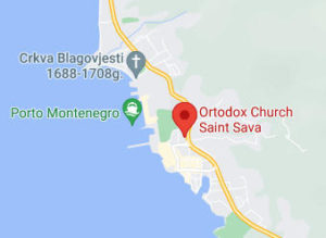 Розташування Церкви Св. Сави на карті