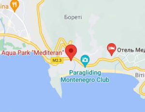 Розташування Аквапарку на карті