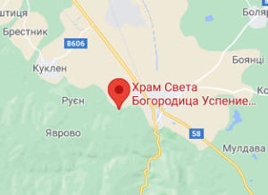 Розташування Церкви Успіння Богородиці на карті