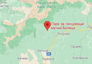 Розташування Парку танцюючих ведмедів на карті