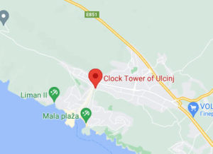 Розташування Годинникової вежі на карті