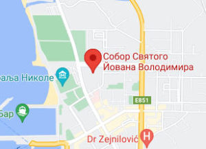 Розташування Собору Святого Йована Володимира на карті