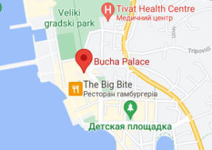 Розташування Палацу Ренесанс Буче на карті