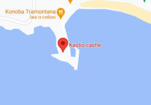 Розташування Фортеці Кастіо на карті