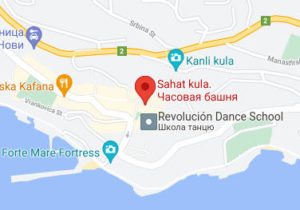 Розташування Годинникової вежі на карті