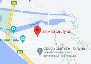 Розташування Церкви Св. Луки на карті
