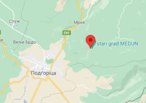 Розташування Медуна на карті