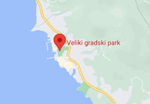 Розташування Великого міського парку на карті