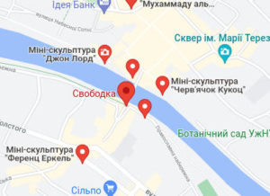 Розташування Свободки на карті
