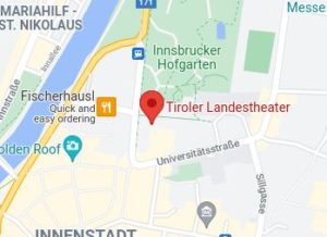 Розташування Тірольського народного театру на карті