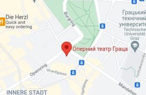 Розташування Оперного театру Граца на карті