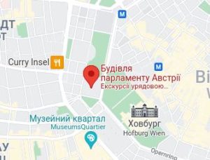 Розташування Парламенту на карті