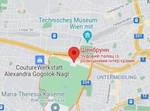 Розташування Шенбрунну на карті