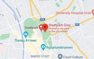 Розташування Міського парку на карті