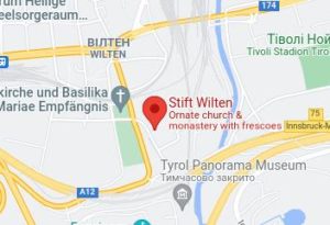 Розташування Вільтенського монастиря на карті