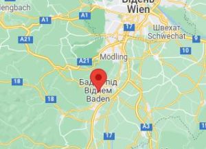 Баден - Австрія - карта