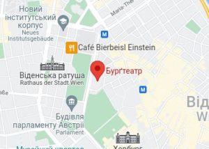 Розташування Бургтеатру на карті